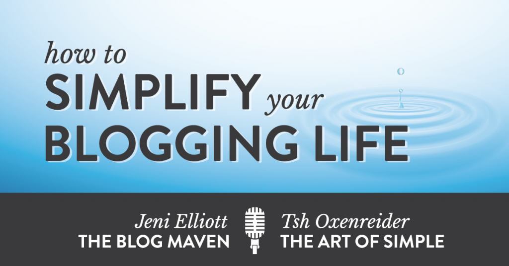 How to Simplify your Blogging Life: an Interview with Tsh from The Art of Simple